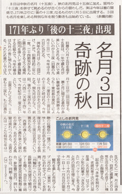 中日新聞2014年9月5日付